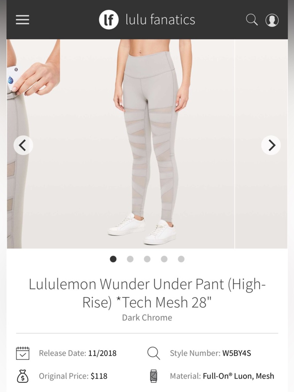 Lululemon Wunder Under High-Rise 28” pant